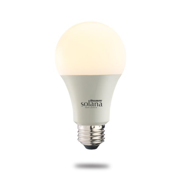 Bulbrite Solana 60-Watt Equivalent A19 Dimmable Smart Wi-Fi Connected LED Light Bulb White (1-Bulb) 190120